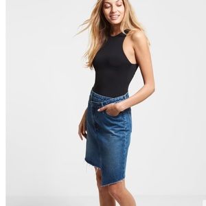 Sam Edelman Asymmetrical Riley Raw Hem Skirt